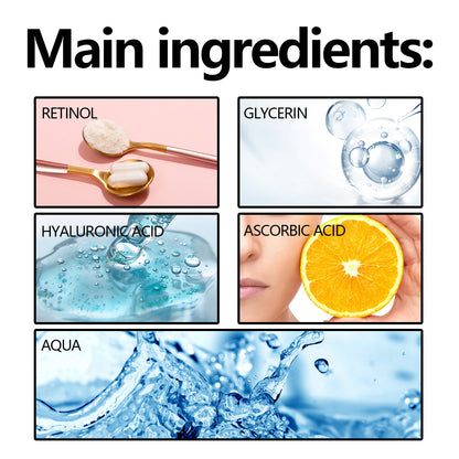 Retinol Serum For Face, Hydrating Firming Facial Fine Lines Smooth Skin Anti-Wrinkle,anti ageing Essence